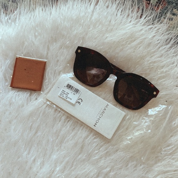 mcm square sunglasses acetate 52 mm tortoise square 100% UV protection unisex - Picture 3 of 16